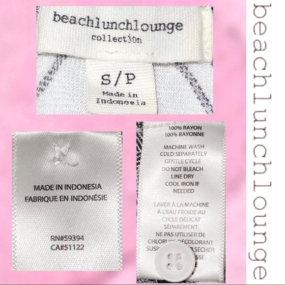 BEACHlunchLOUNGE Sleeveless Flannel B&W SP - Picture 4 of 5